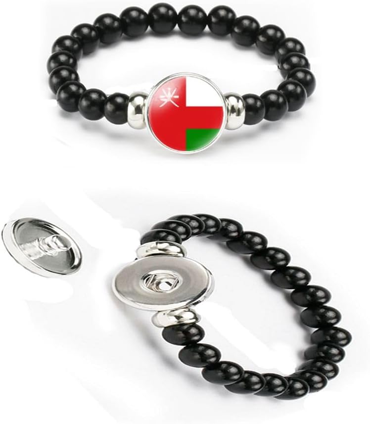vmcoatdu National Flag Bracelet Elastic Rope Beaded Bracelet Support Your Country Travel Souvenir Gifts for Men Women - Image 4